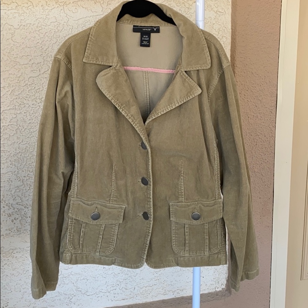Venezia Plus size corduroy blazer jacket